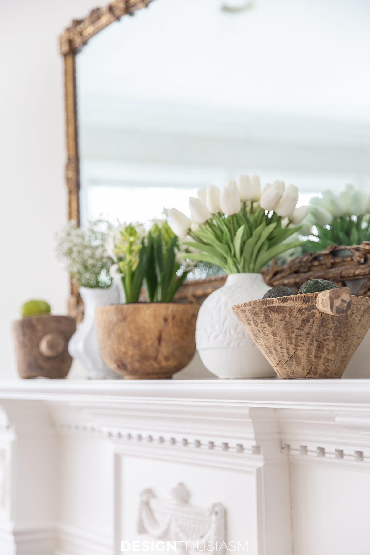 spring decor organic pottery