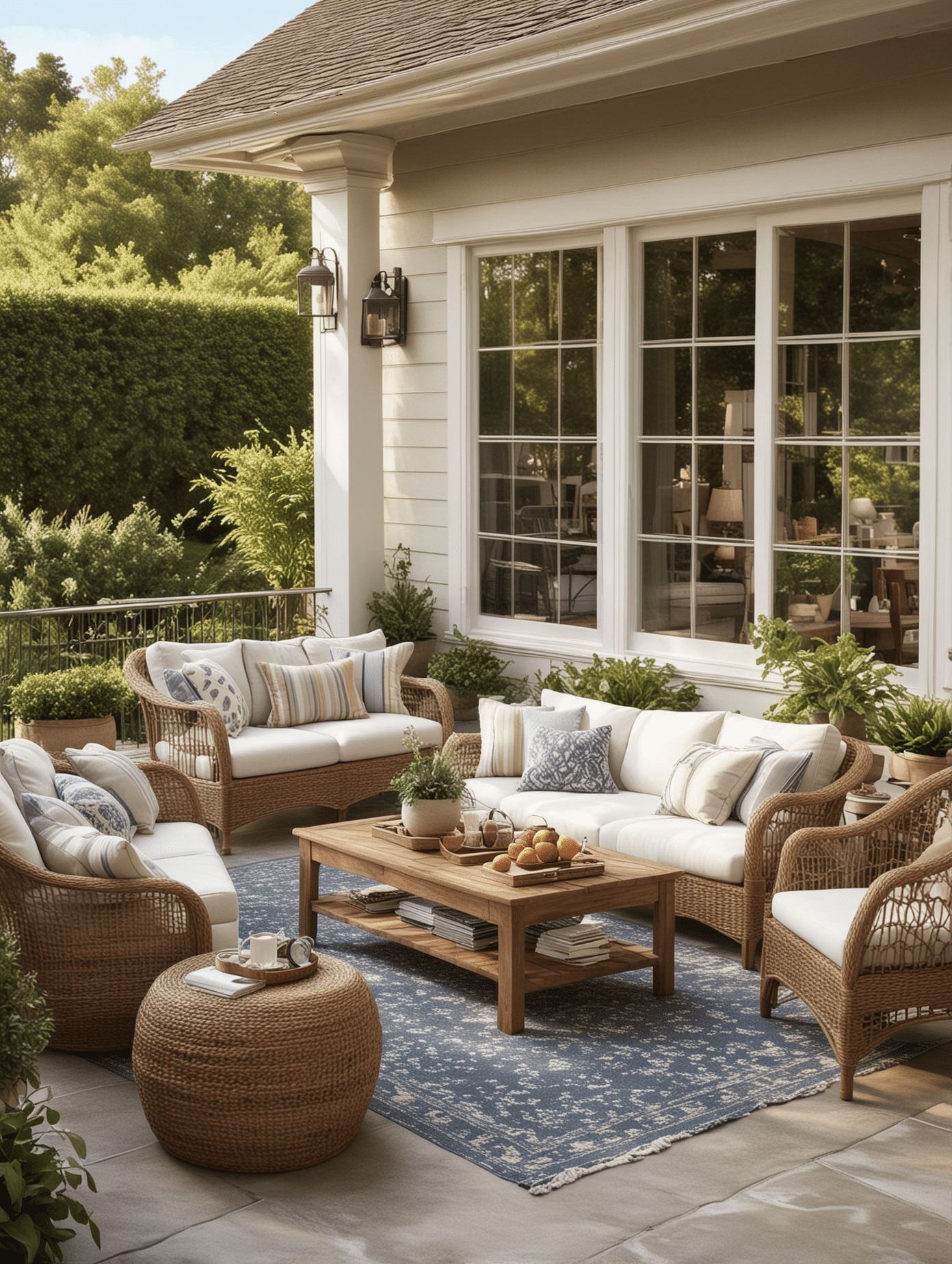 Neutrals and naturals on the patio
