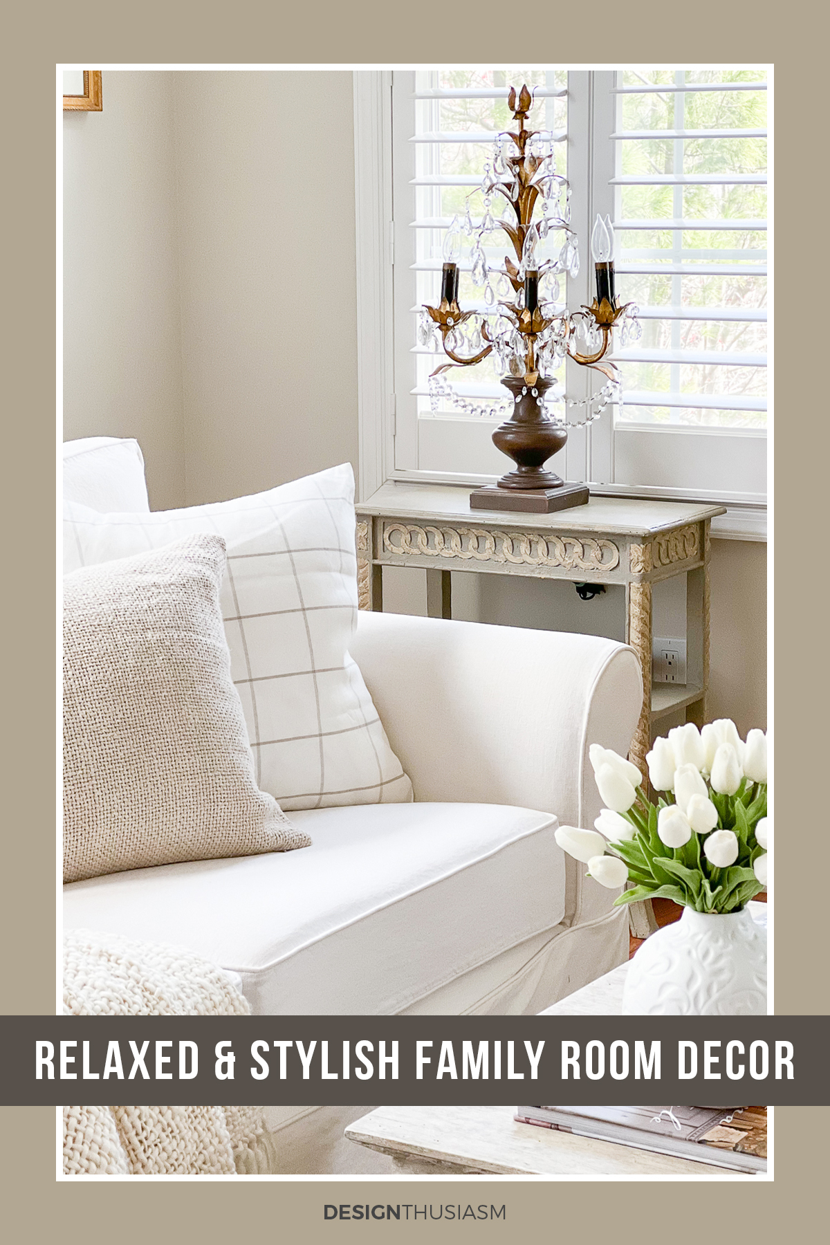 relaxed and stylish family room