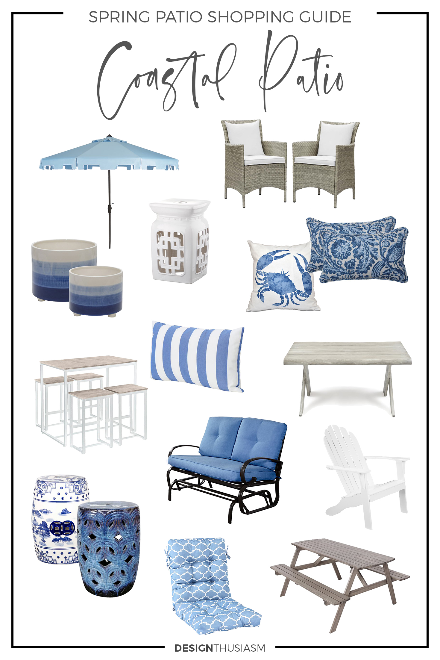 Coastal patio decor ideas