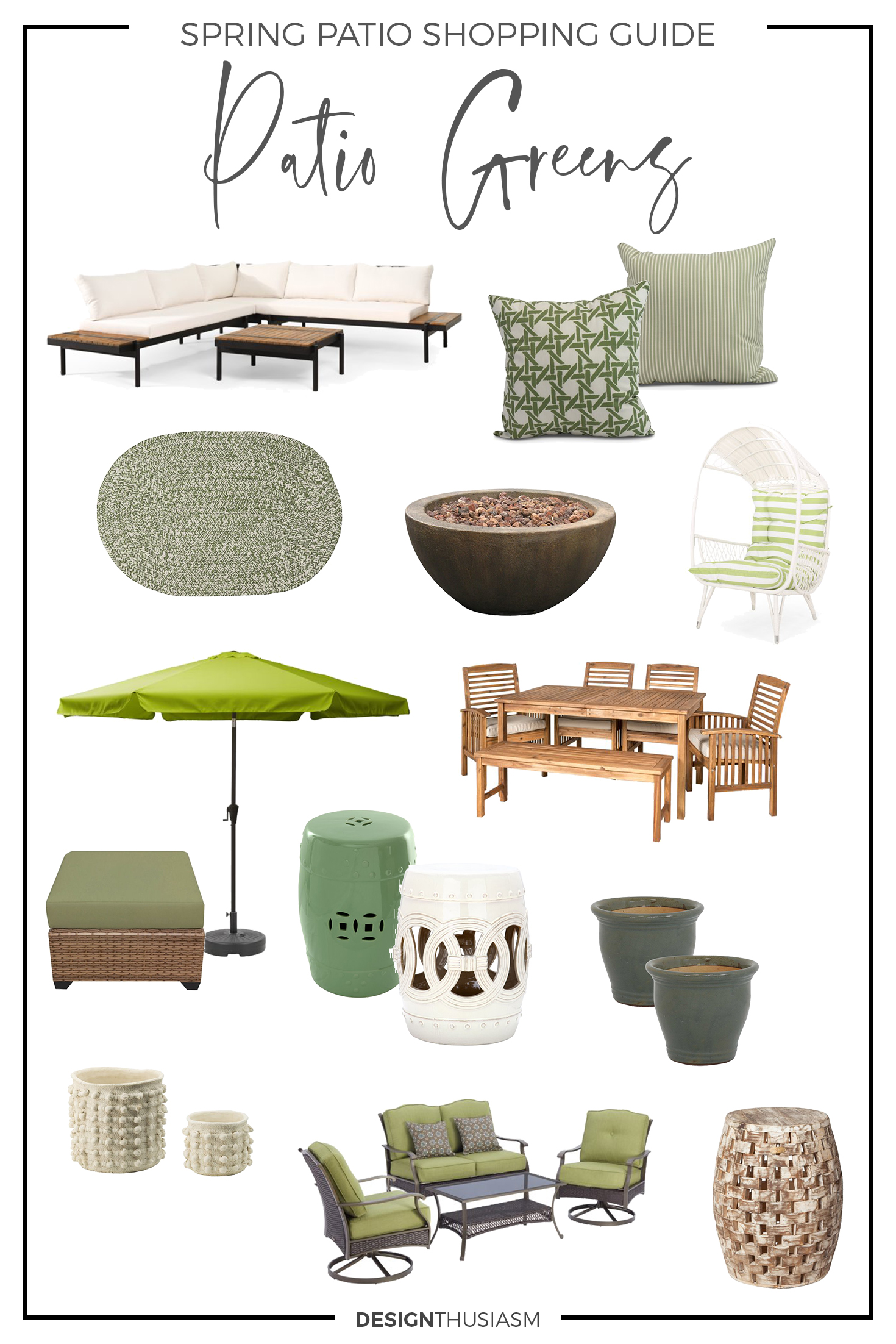 Green patio decor ideas