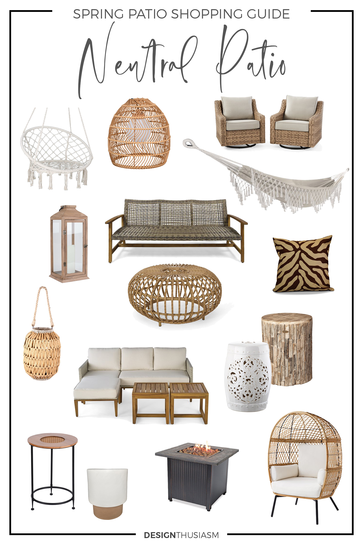 Neutral patio decor ideas