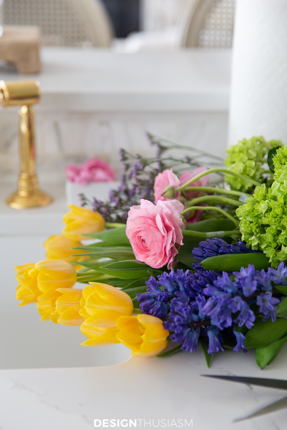 creating floral arrangements