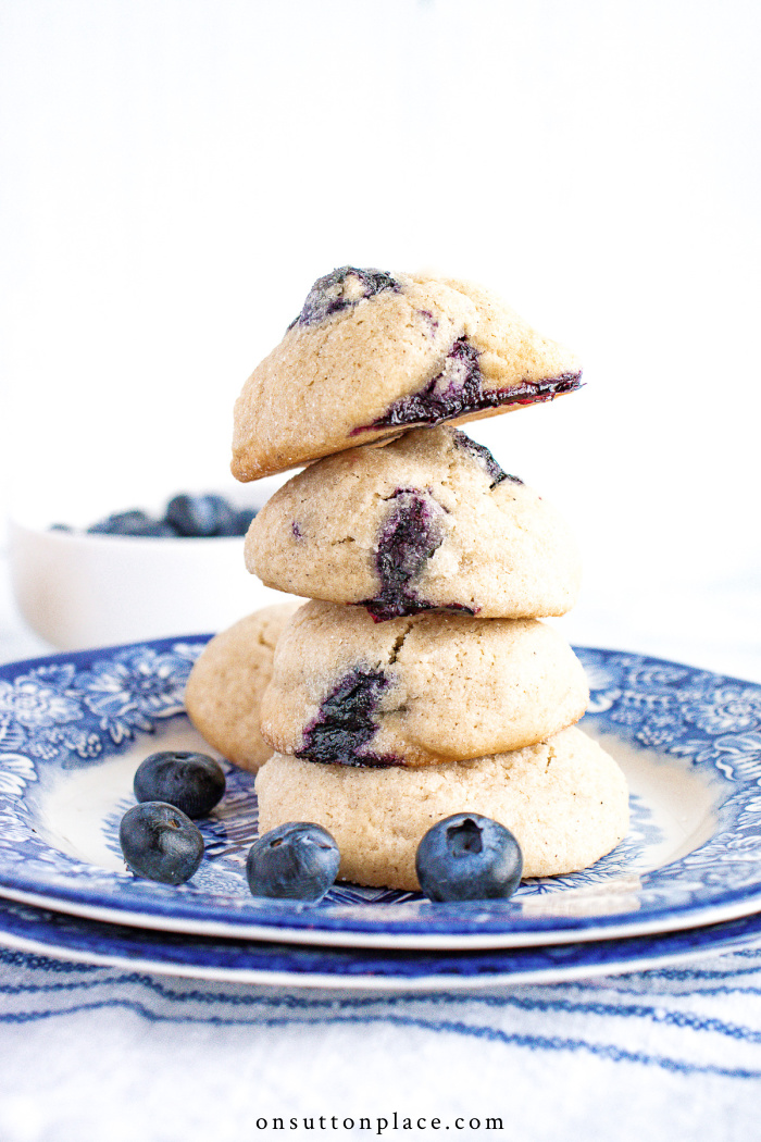 blueberry brown sugar cookies on sutton place