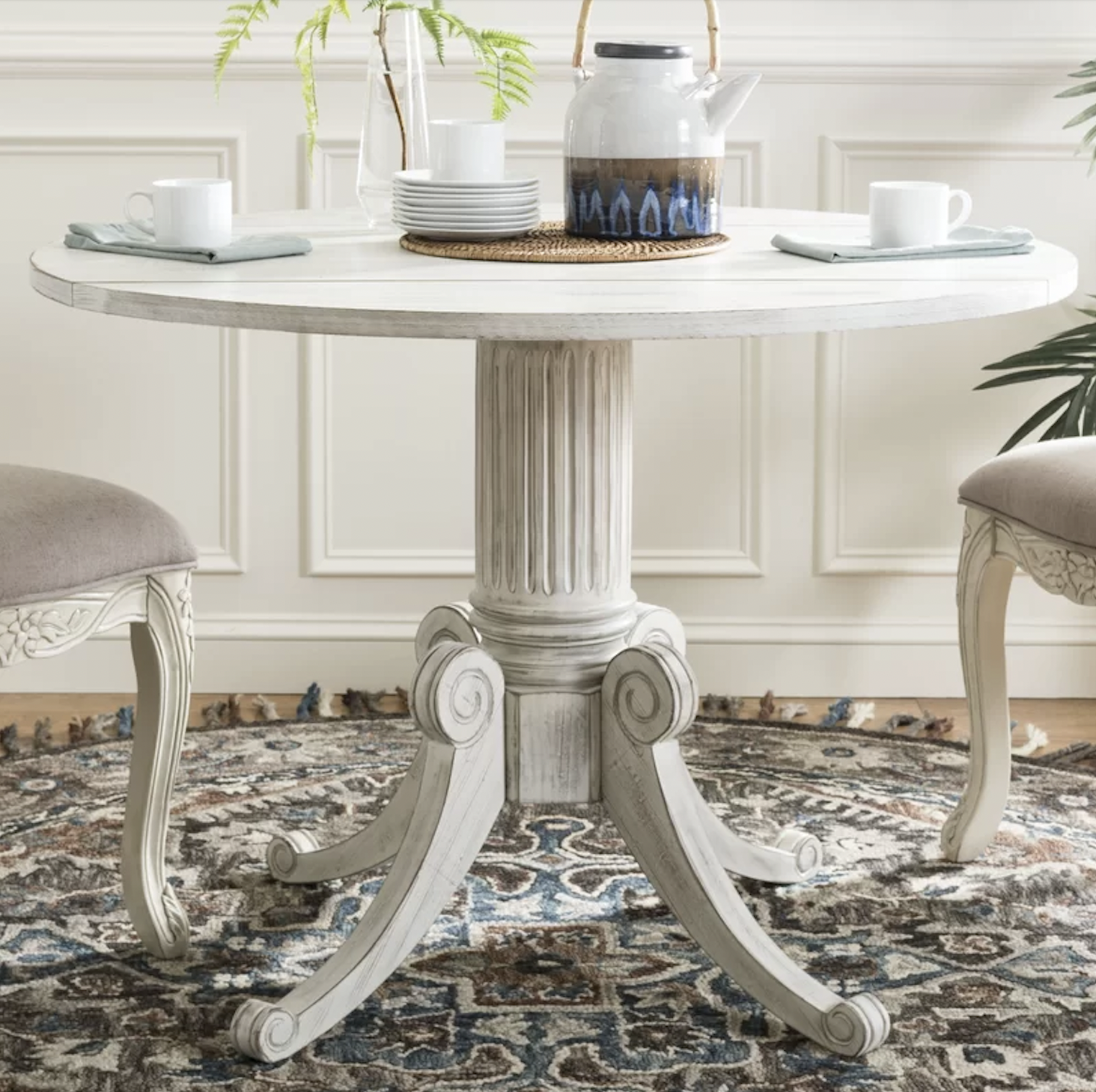 round farmhouse dining table