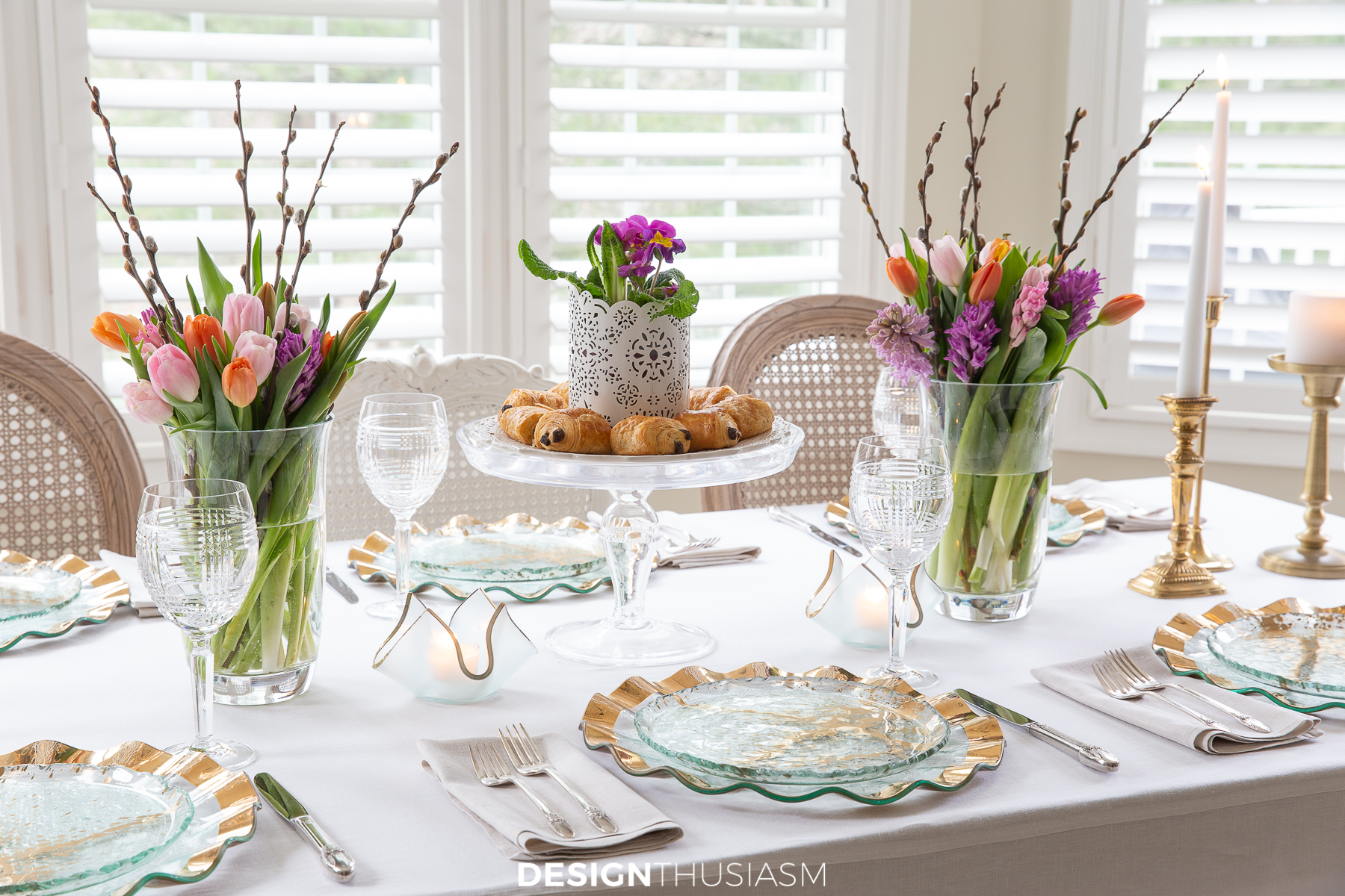 spring table setting ideas