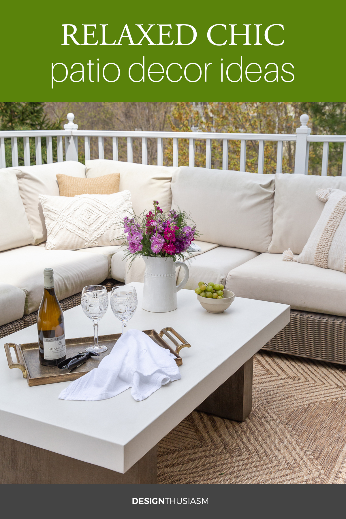 Relaxed chic patio