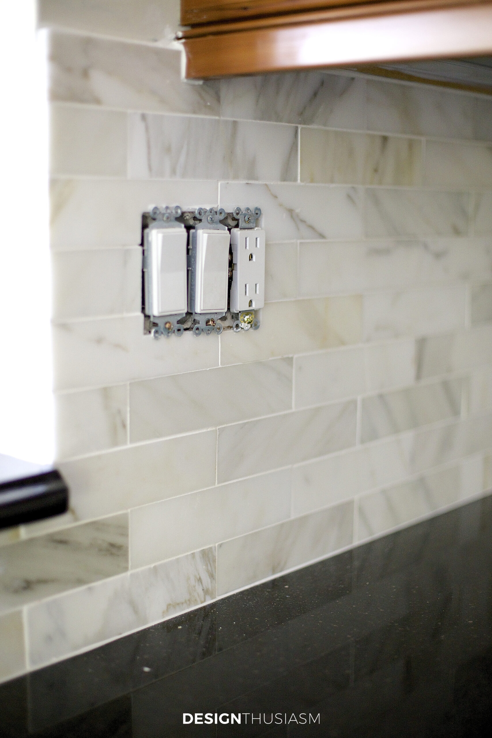 new marble kitchen backsplash