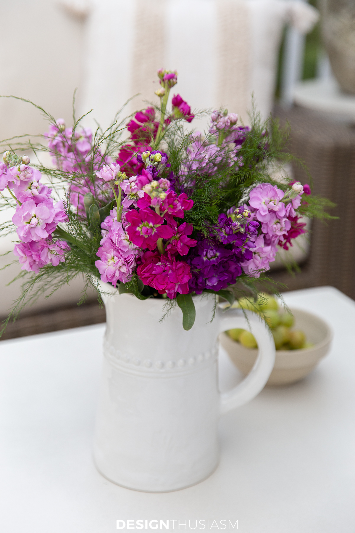 patio flower arrangement