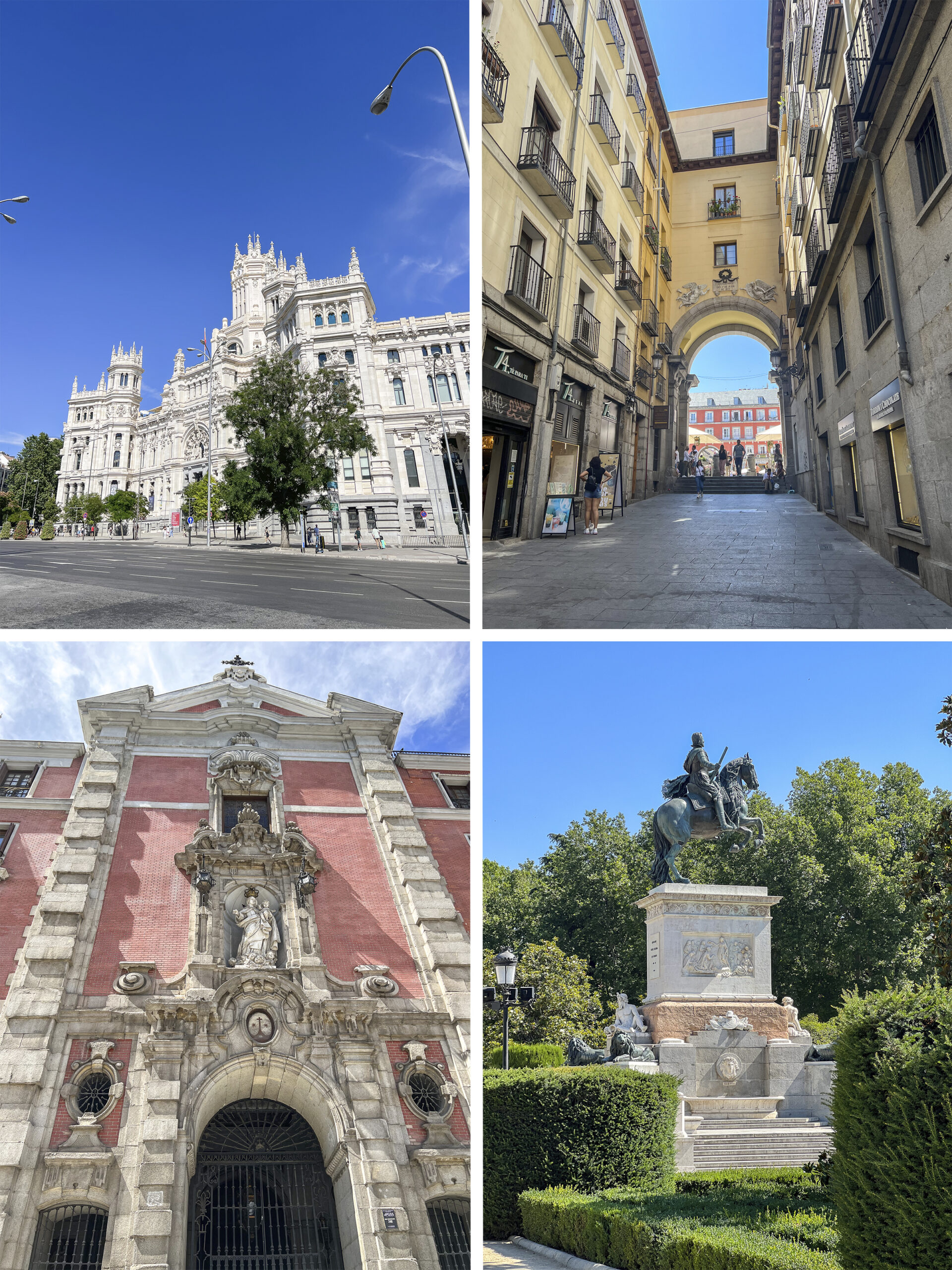 Palacio de Cibeles, Plaza Mayor, Iglesia de San José, Palacio Real, Madrid