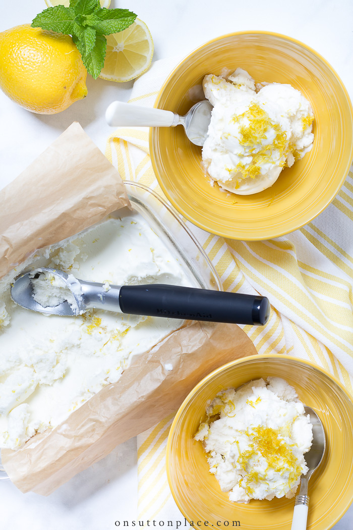 homemade lemon ice cream recipe on sutton place