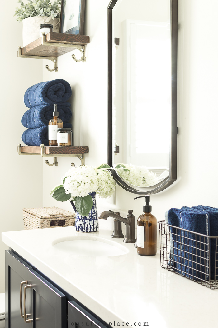 small bathroom decor refresh on sutton place