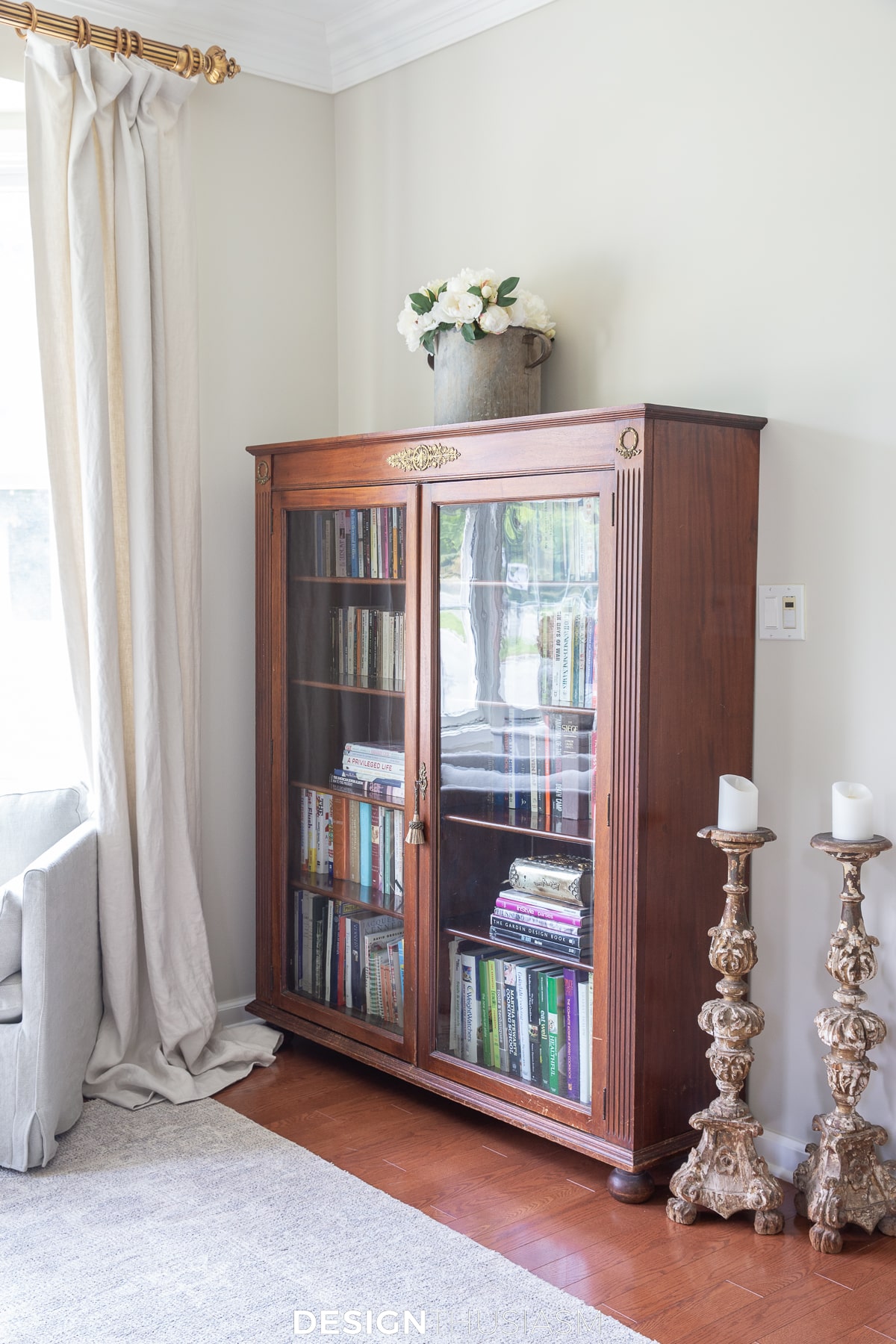 Small living room bookcase