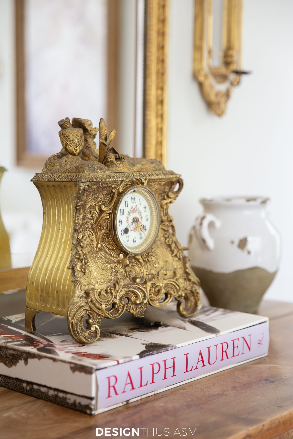 Small living room antique clock