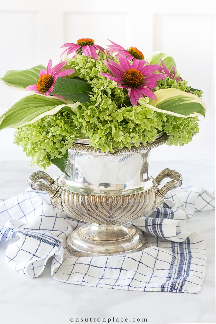 silver urn with flowers how to clean silver on sutton place