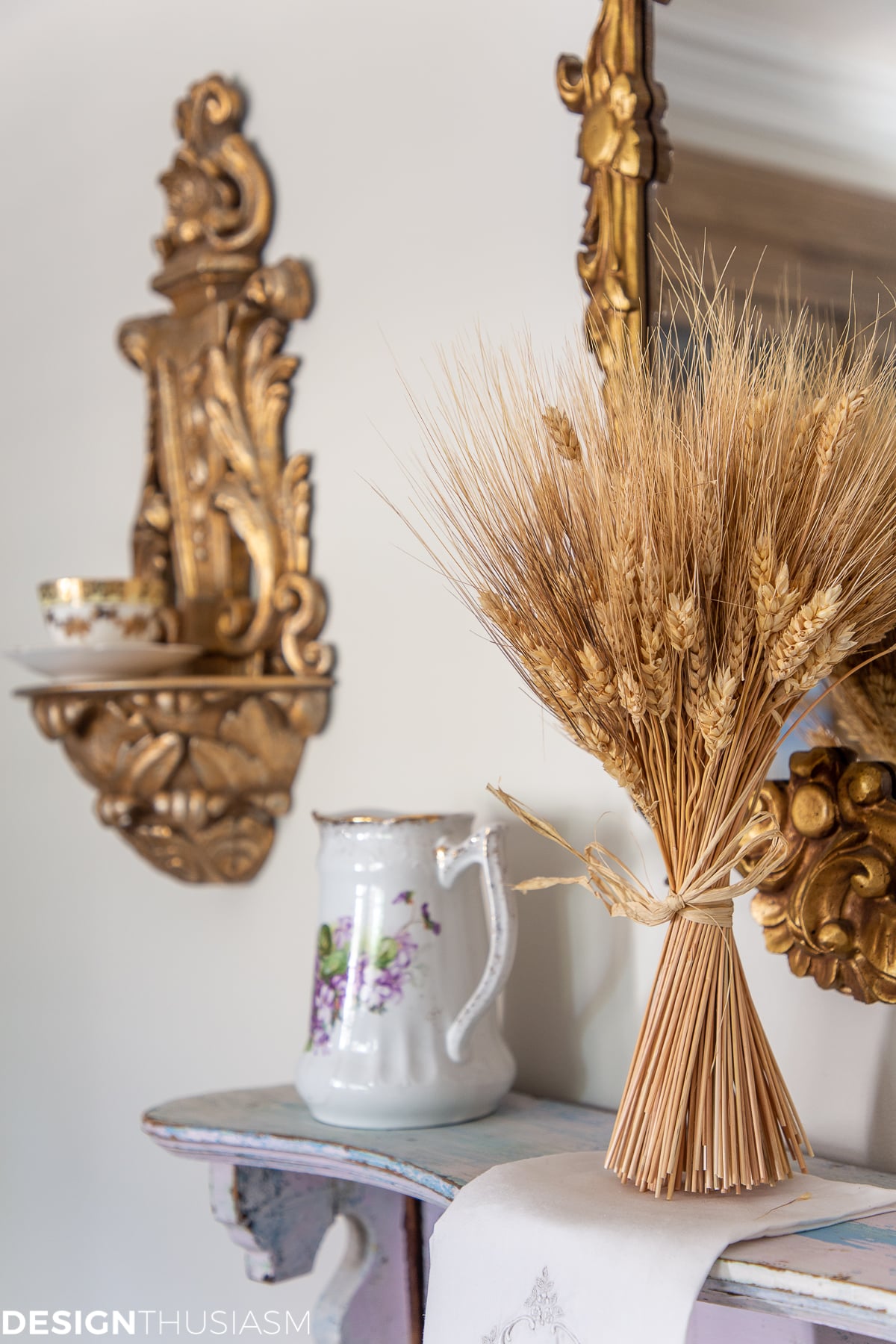 Home Office with Fall Decor