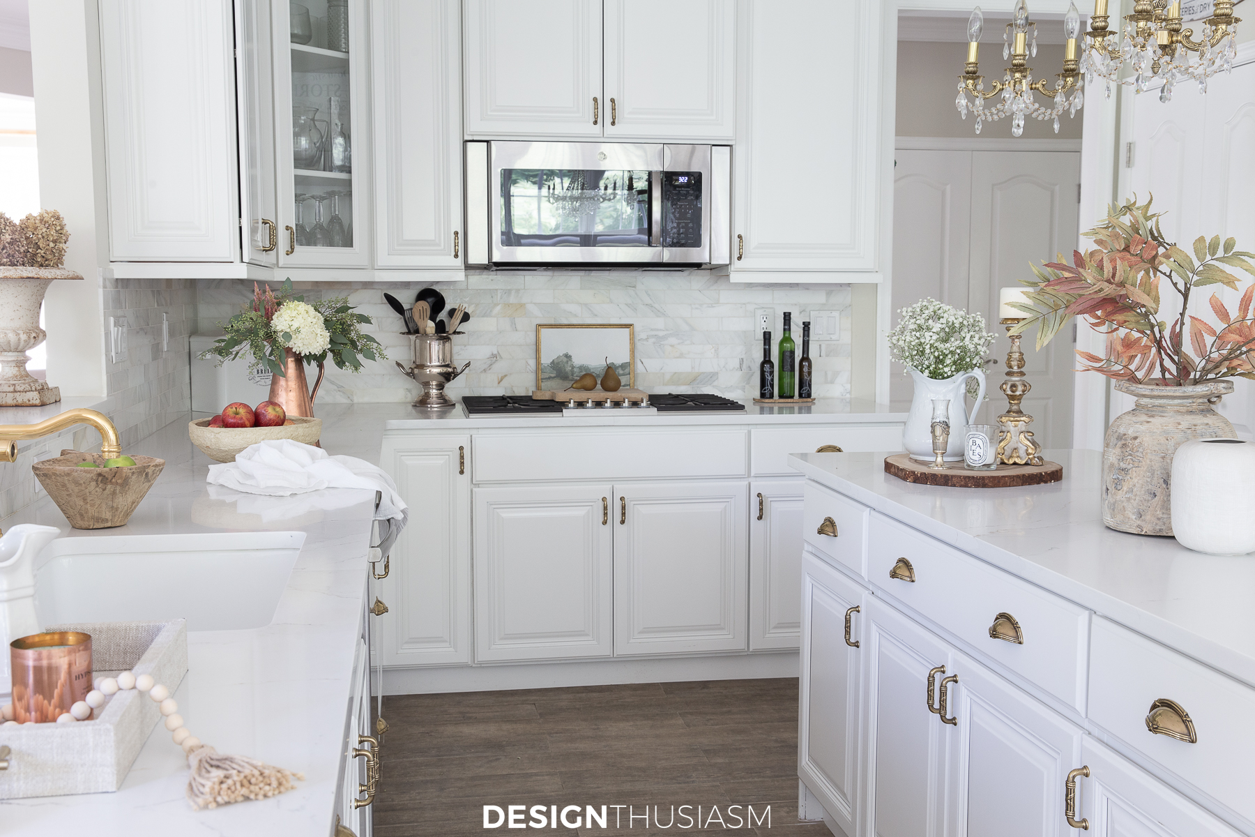 fall decor in the kitchen
