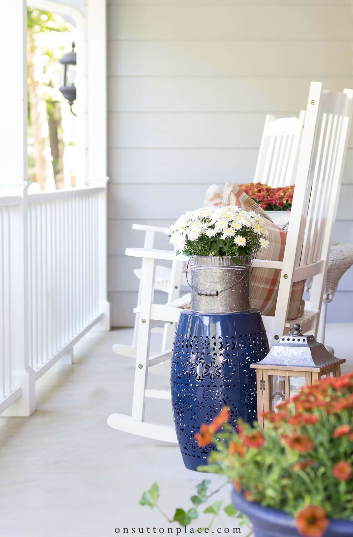 fall front porch on sutton place