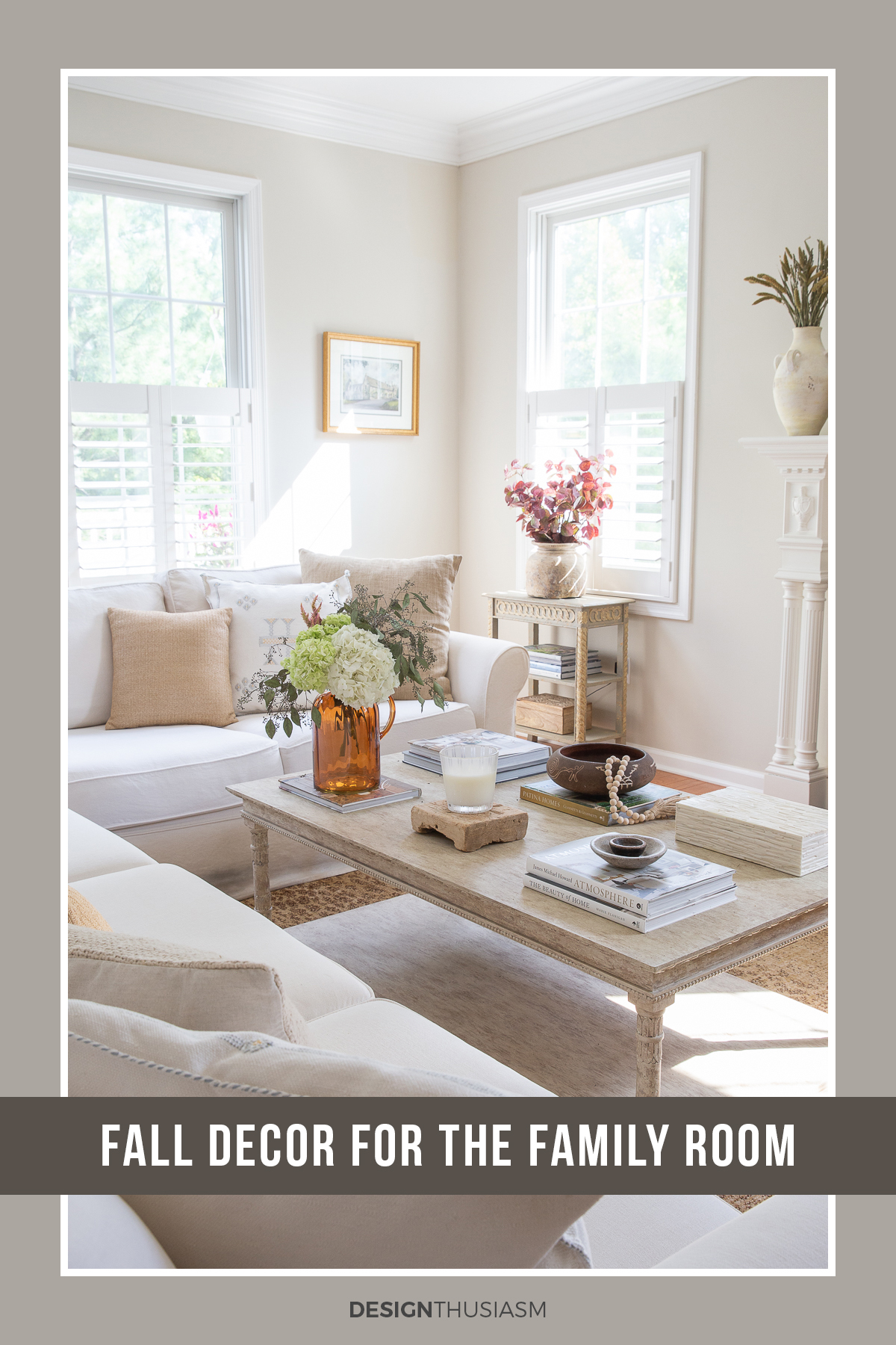 Fall family room decor