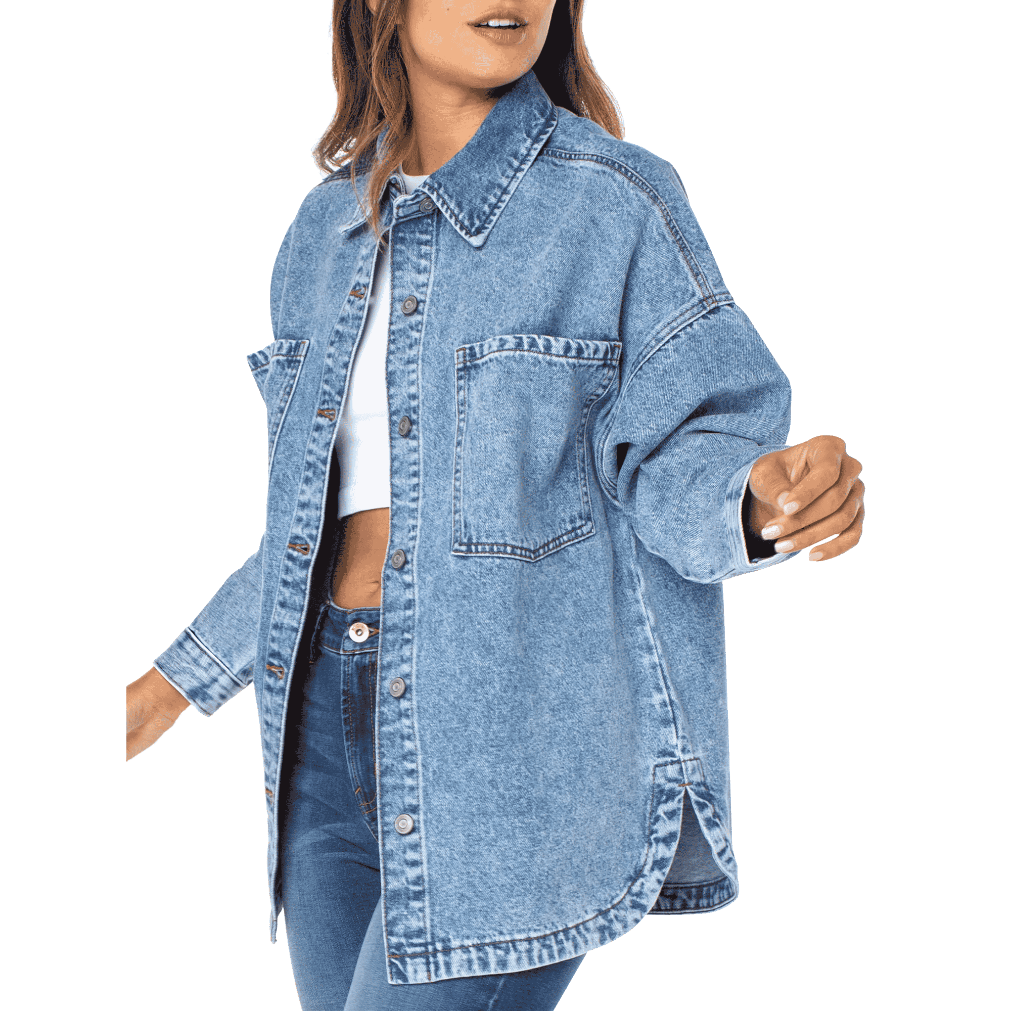 denim shacket