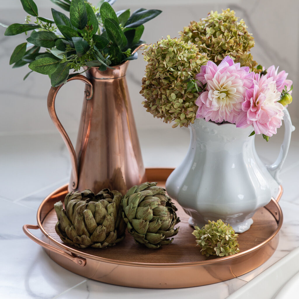 fall tray and other decor
