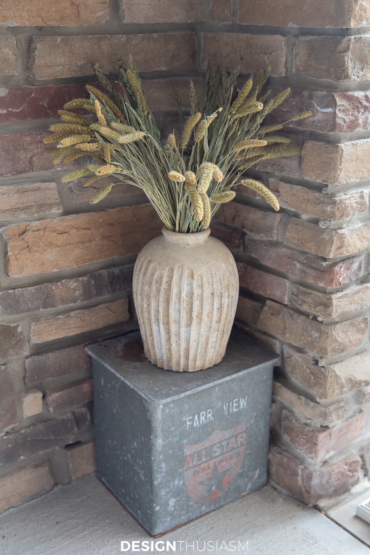 Fall millet in a vase