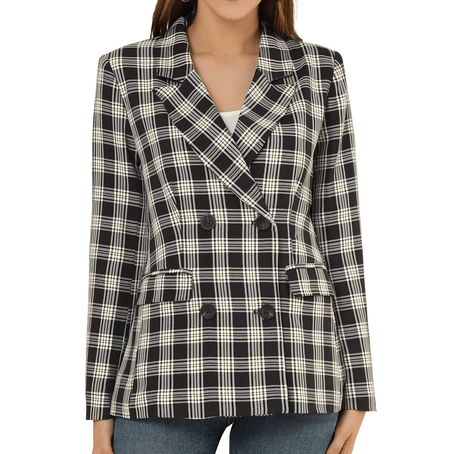 plaid blazer