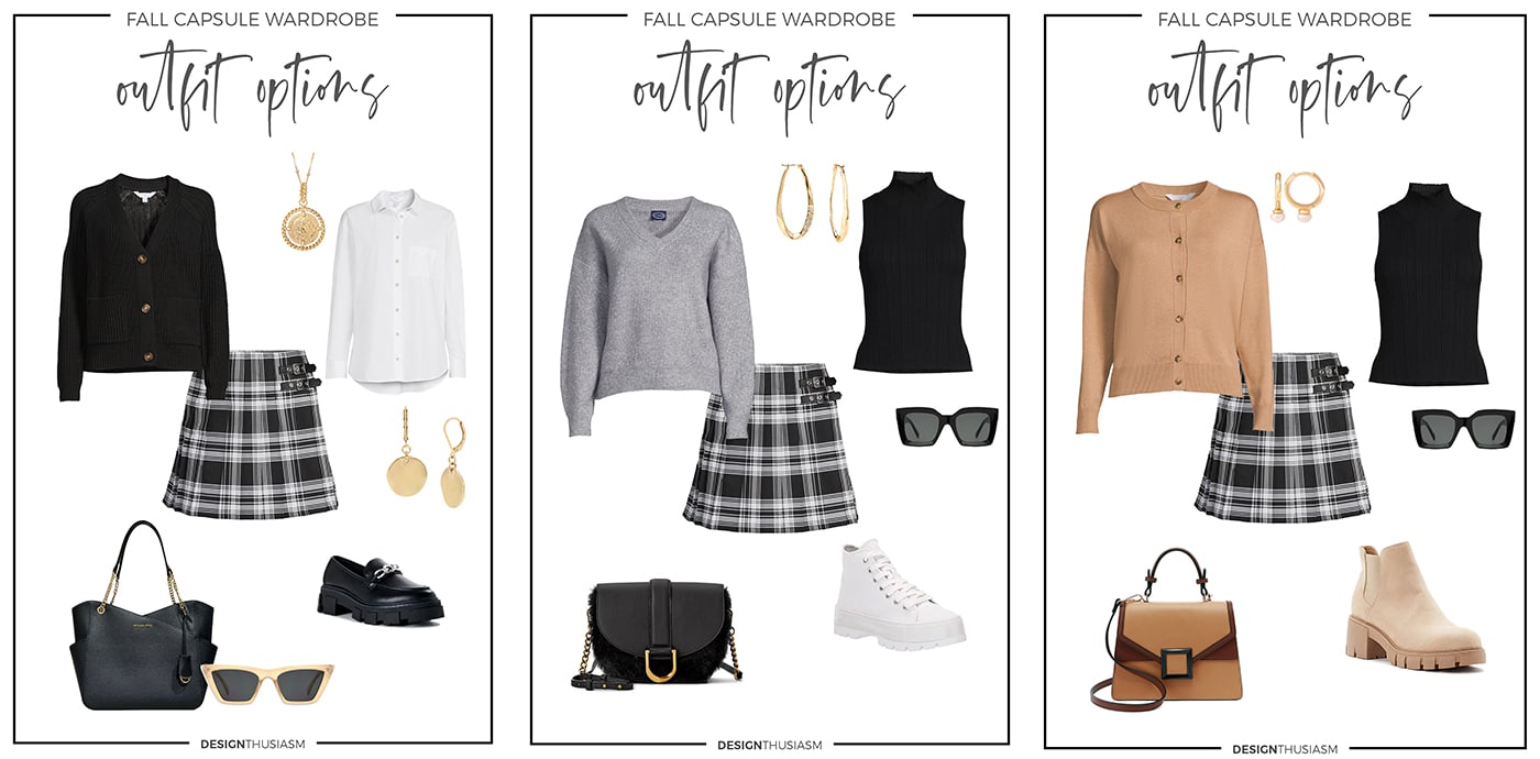 plaid skirt