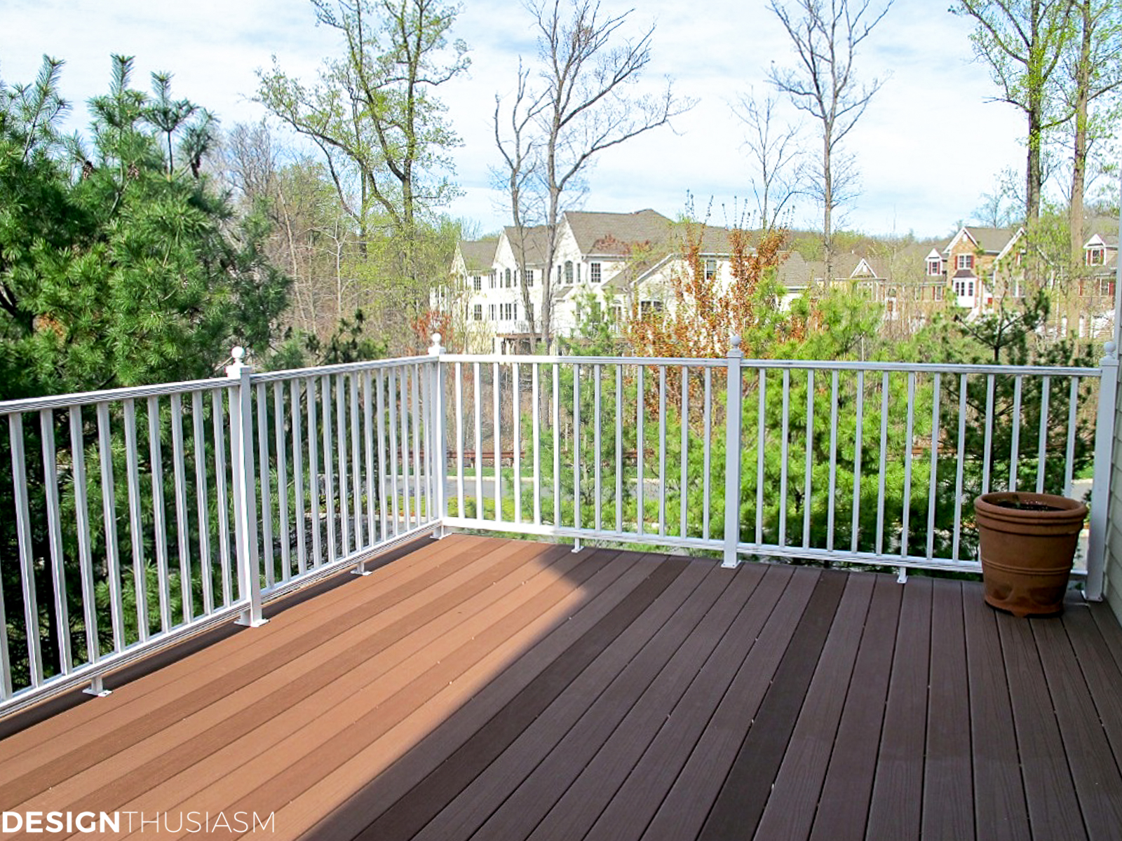 small patio without furniture