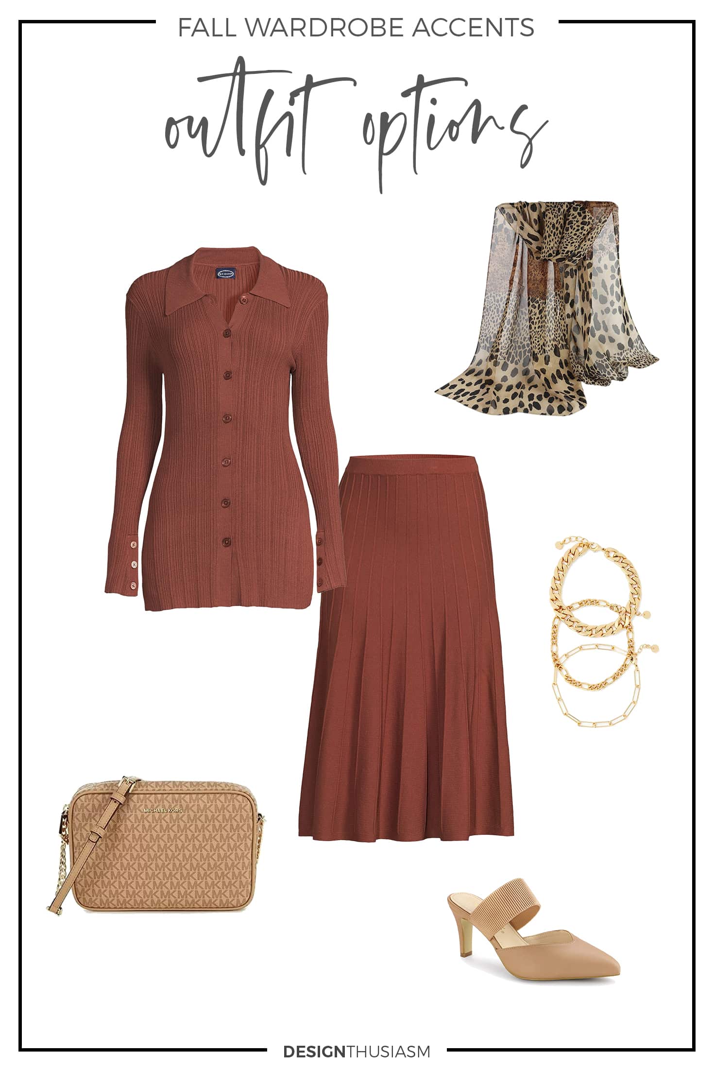 Thanksgiving knit skirt outfit