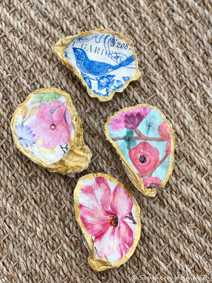How to decoupage oyster shellsSH