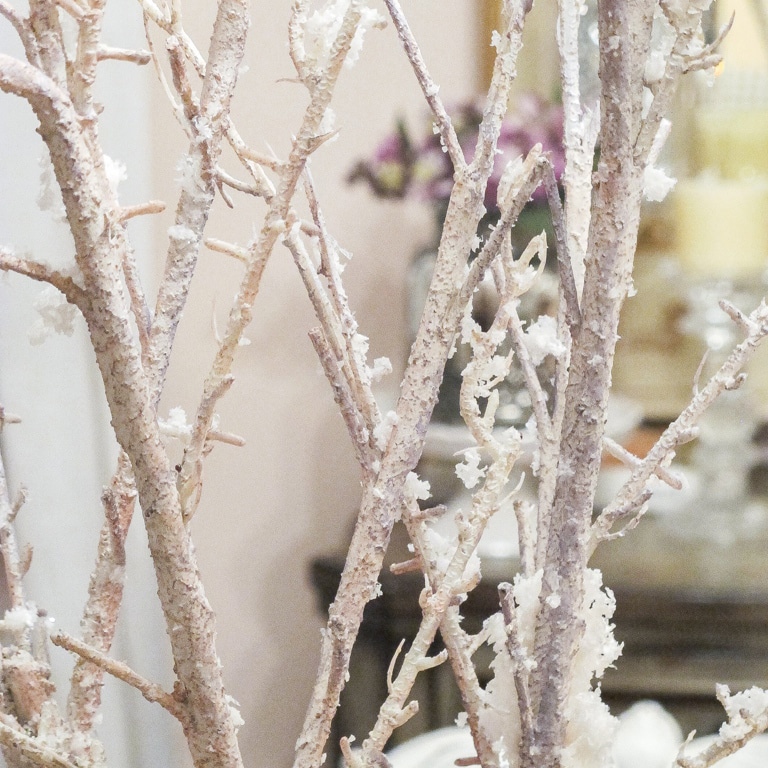 Winter decor branches