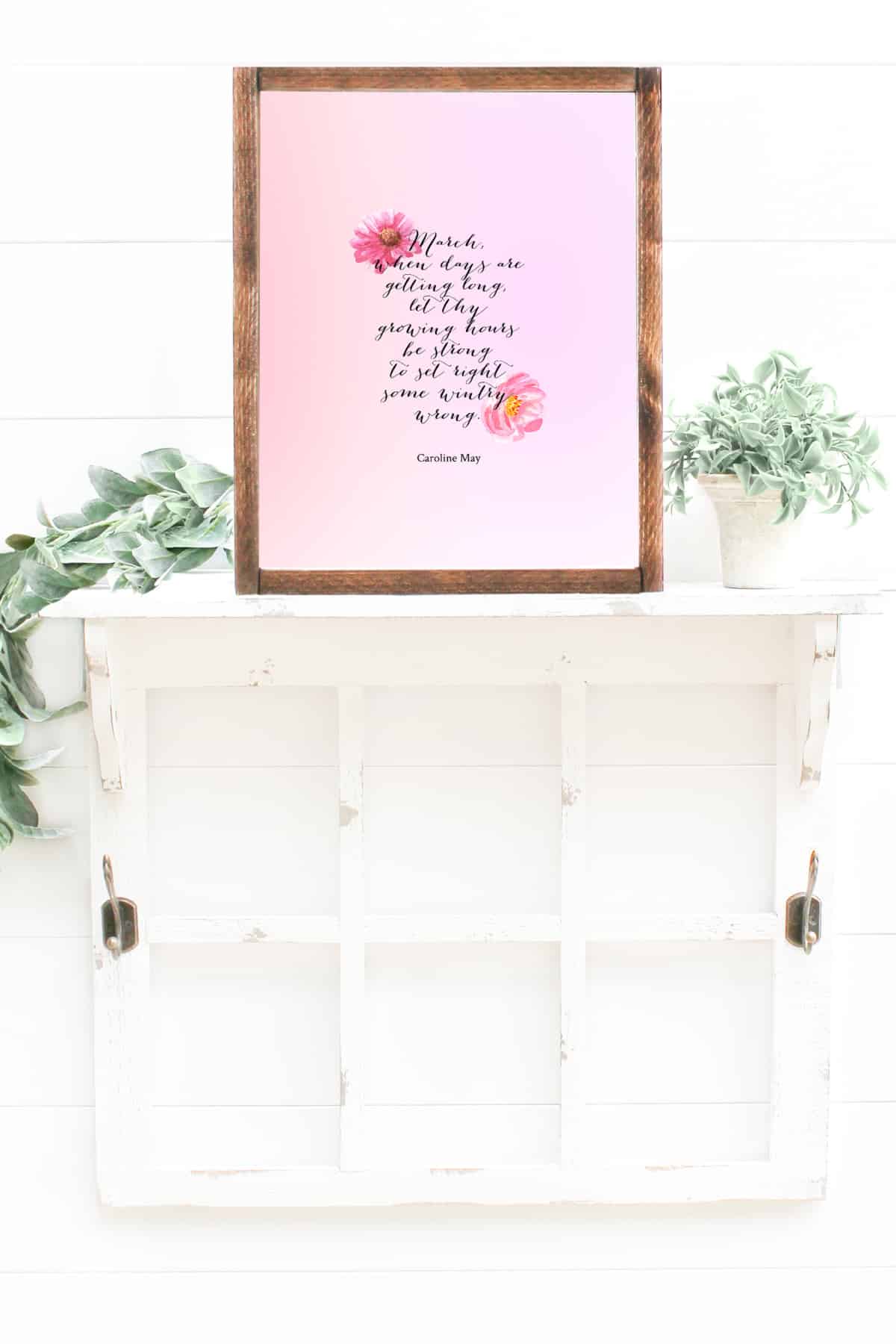 printable framed