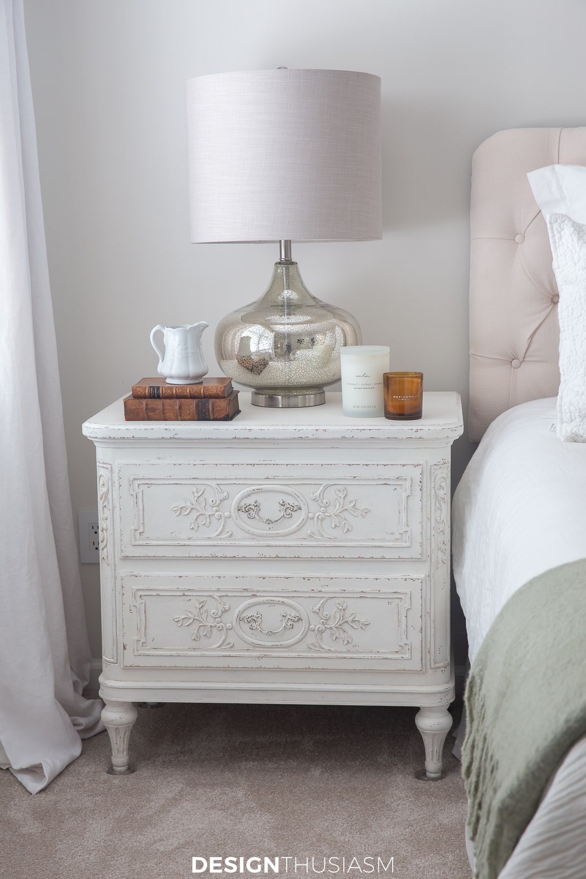 French style chest with decorative flourishes
