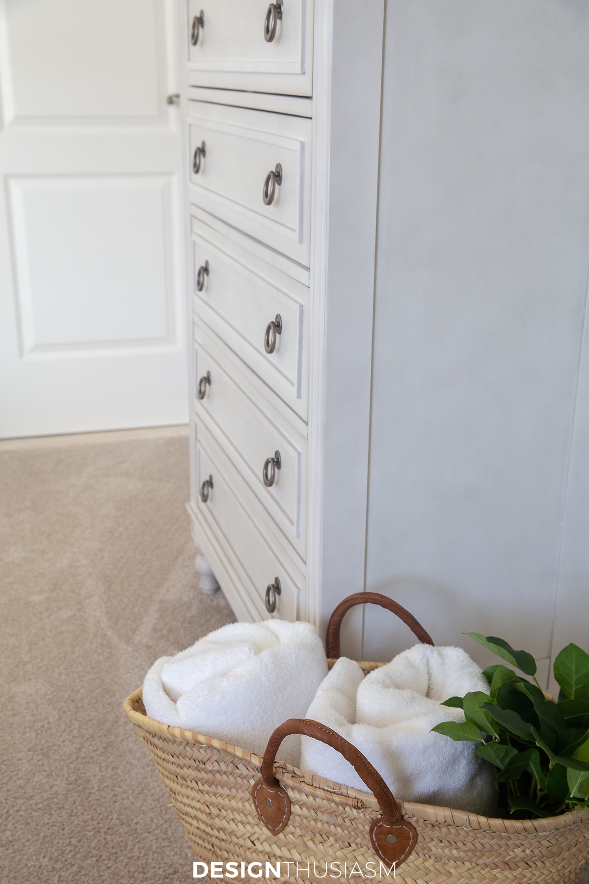 tall sleek French style chest
