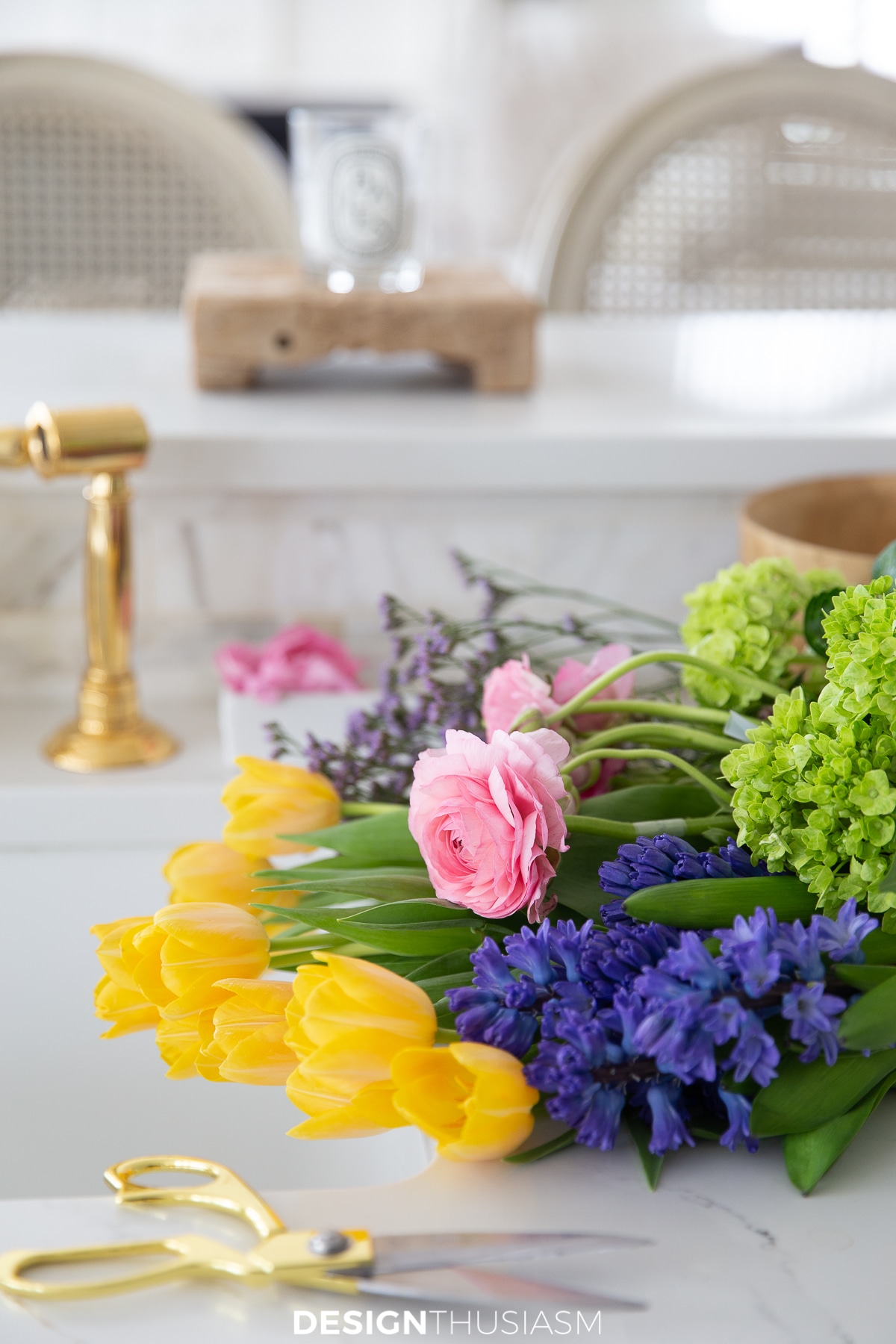 creating floral arrangements