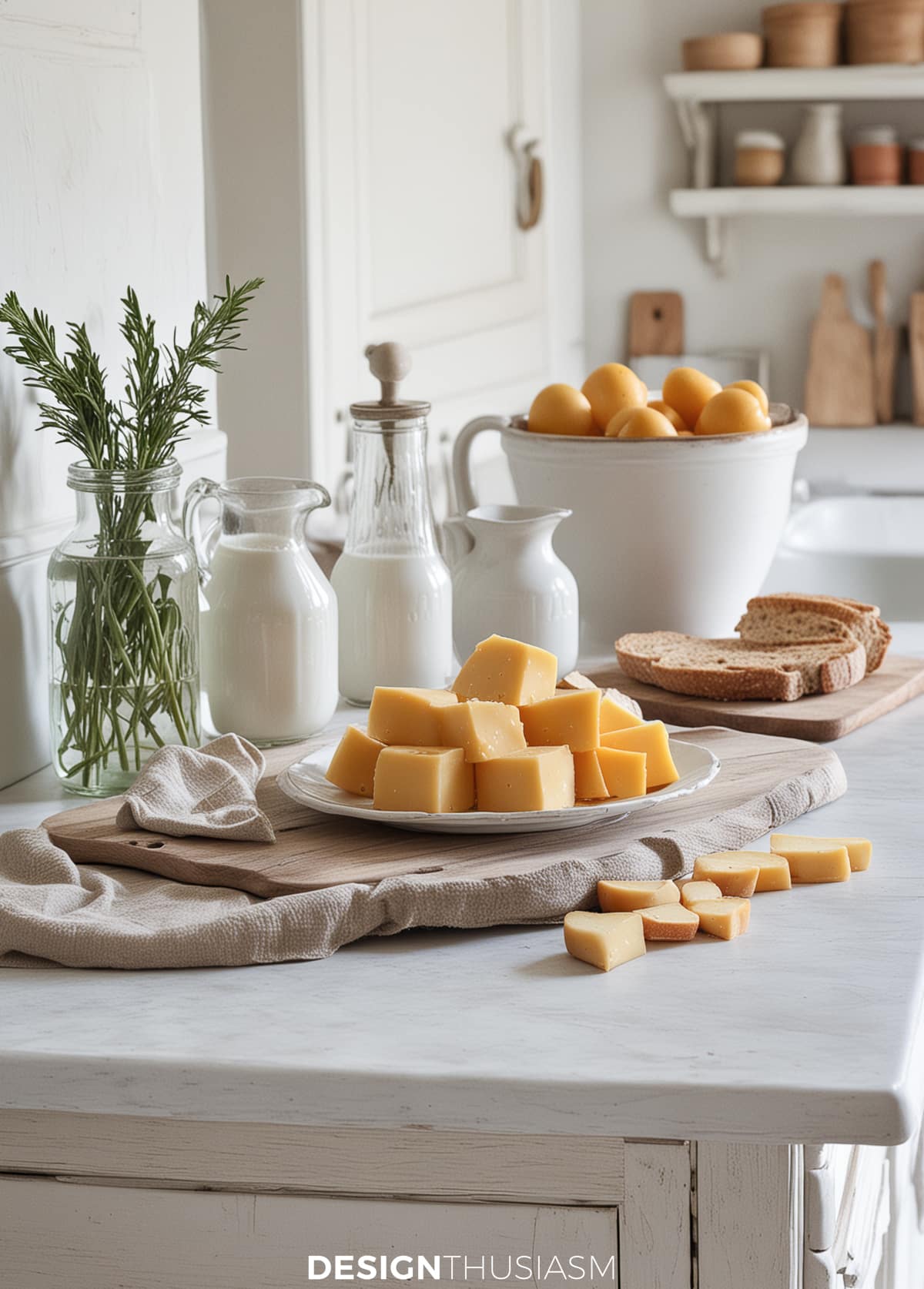 prepping the cheese platter for easy entertaining