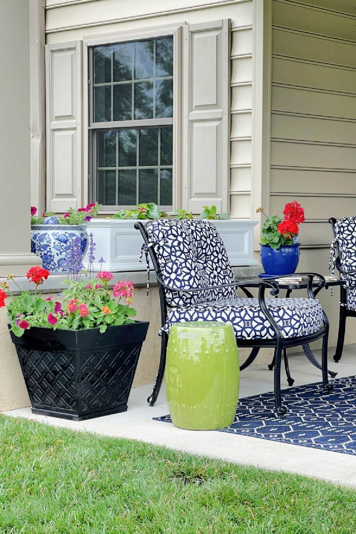 colorful patio