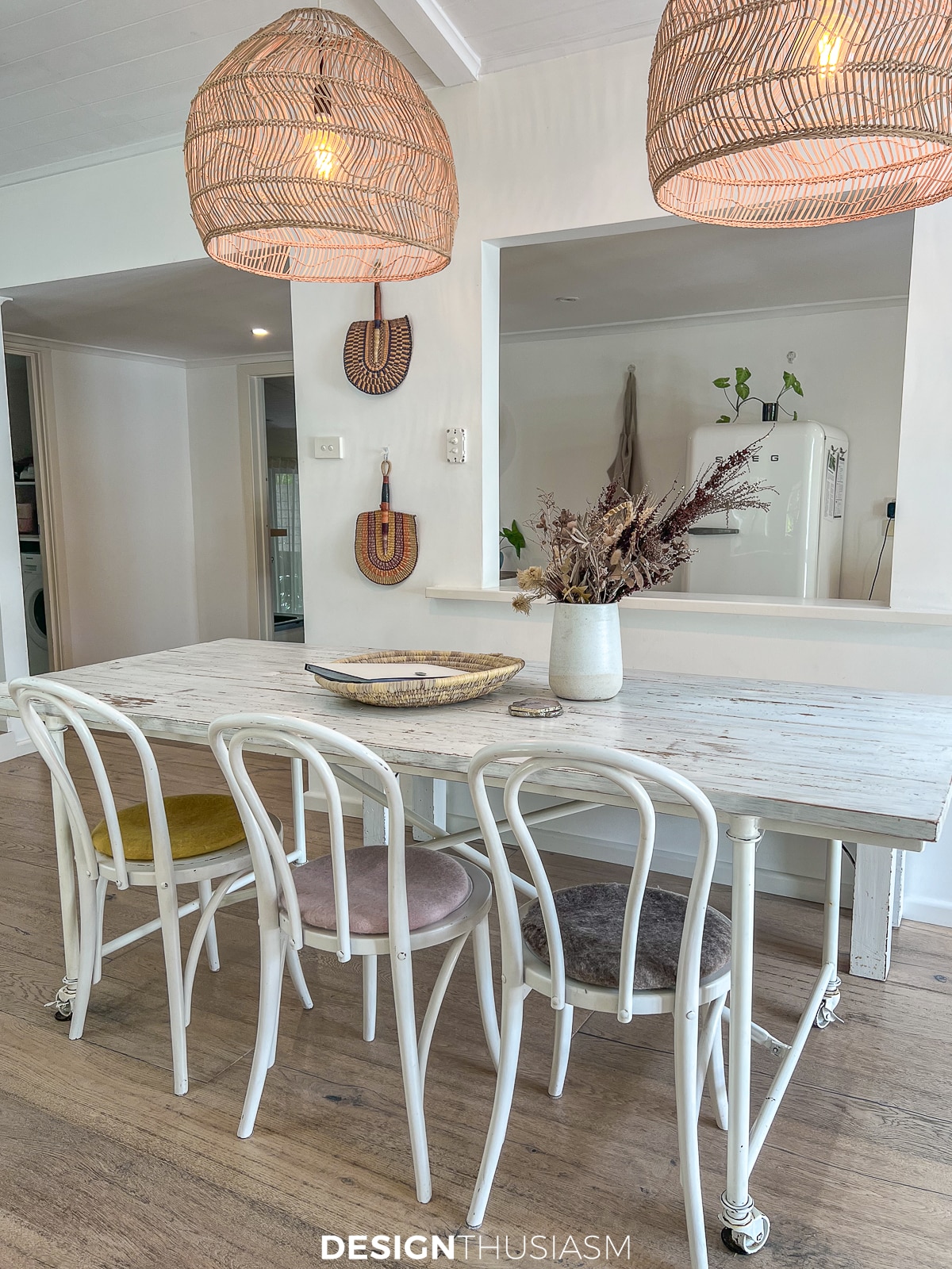 Rustic Beach Cottage dining room