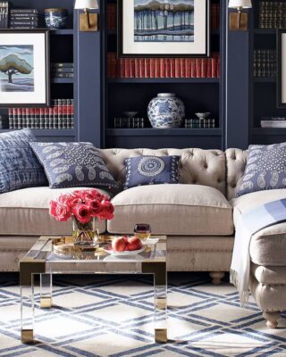Elegant Red, White and Blue decor