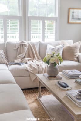 rustic chic french style living room
