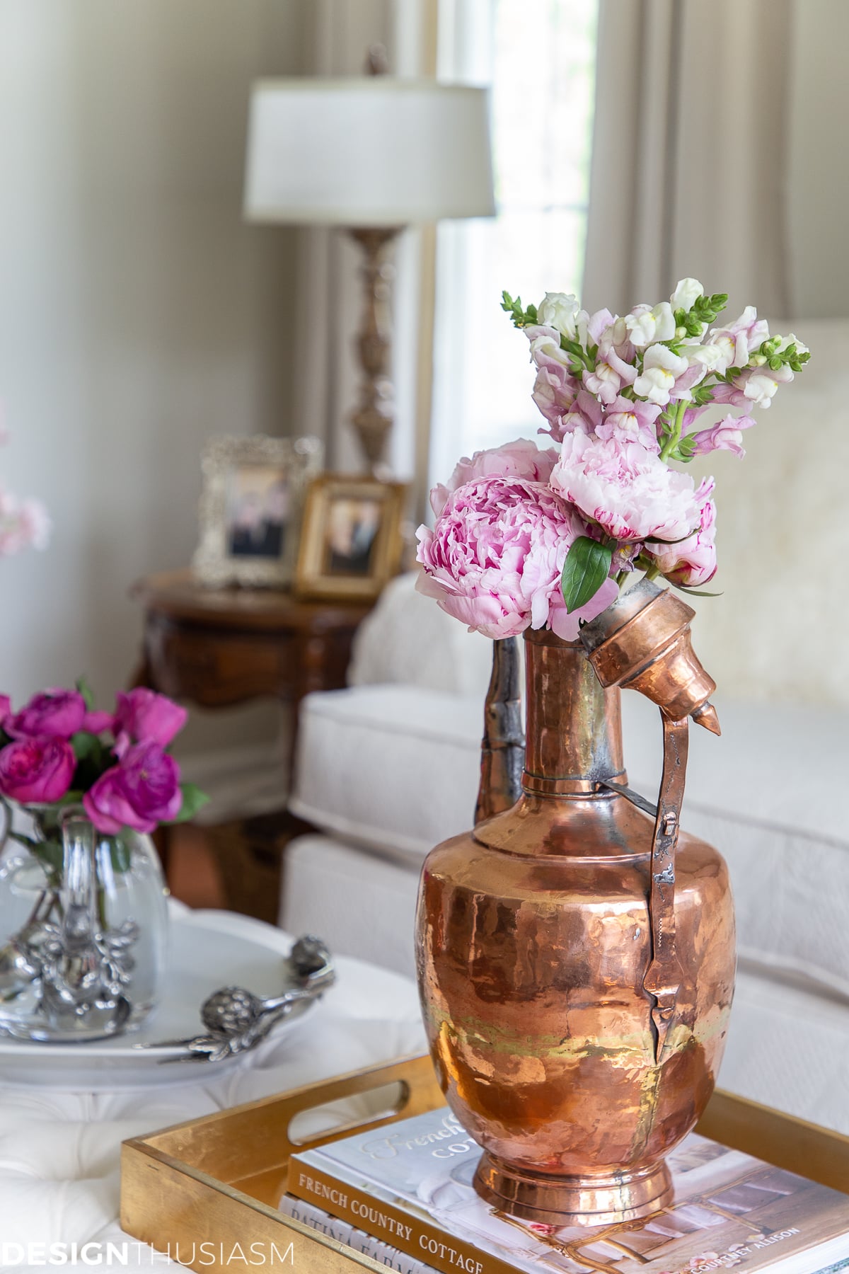 Decorating with Copper and Pink