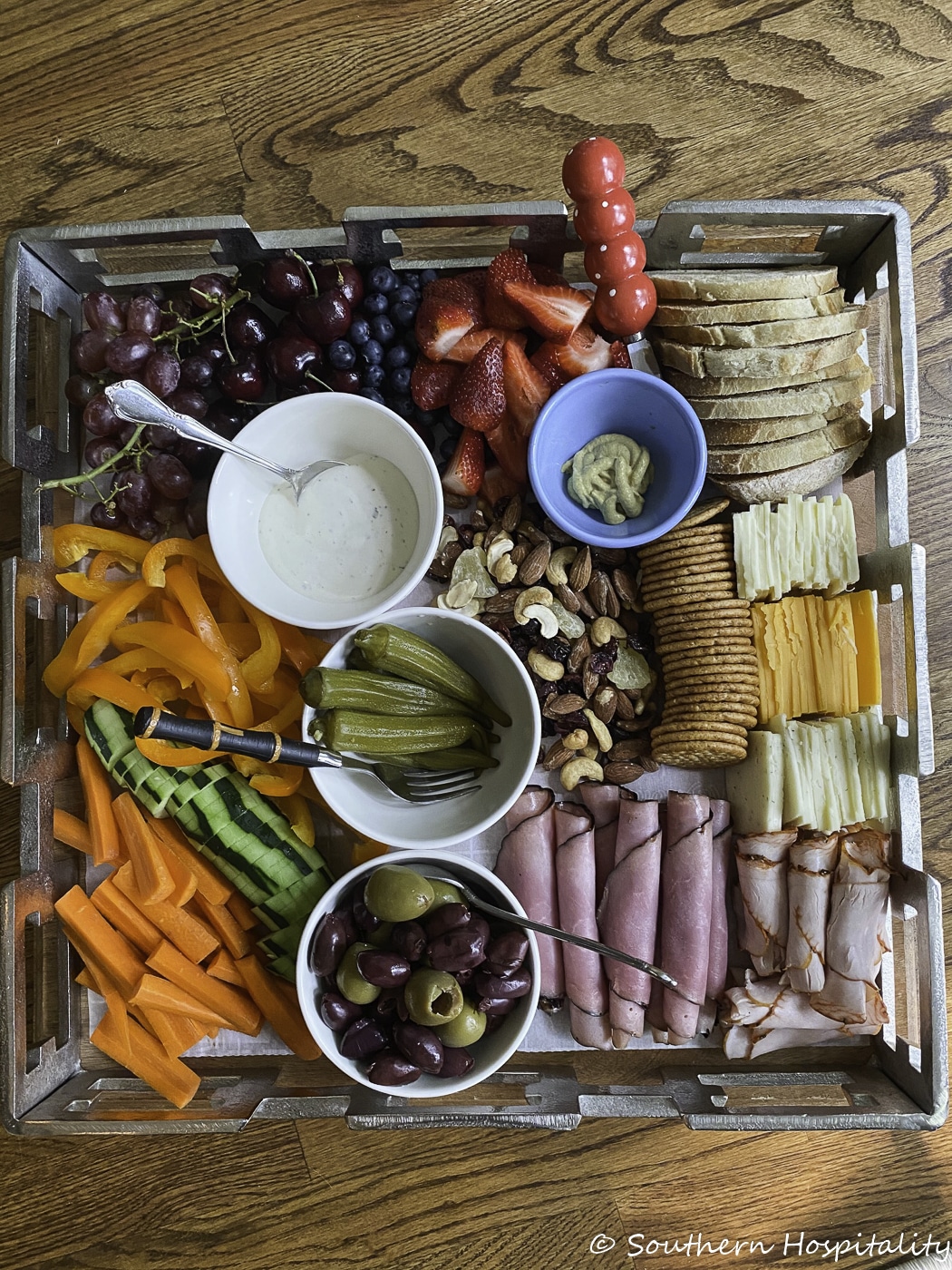 A simple charcuterie board