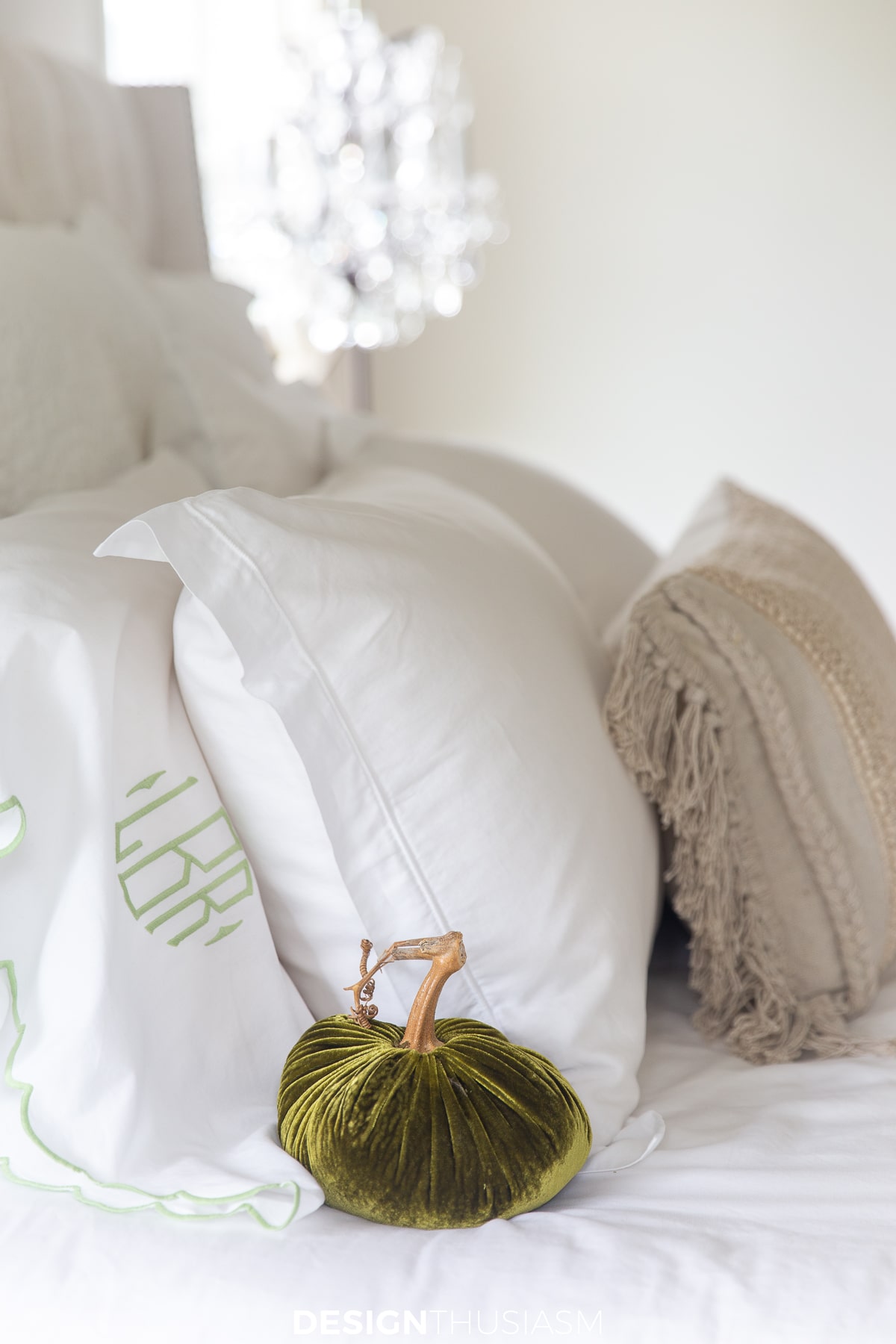 fall master bedroom pillows