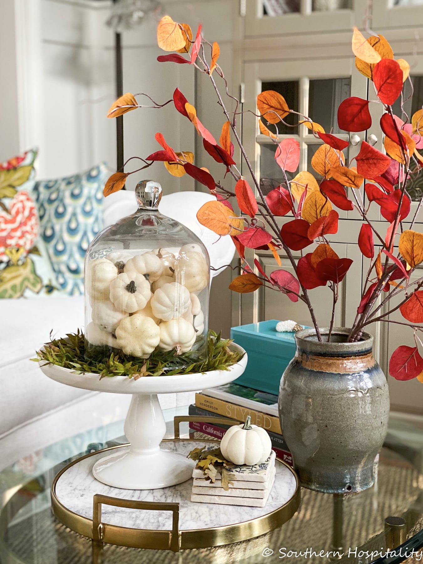 Fall Foyer and Mantel ideas