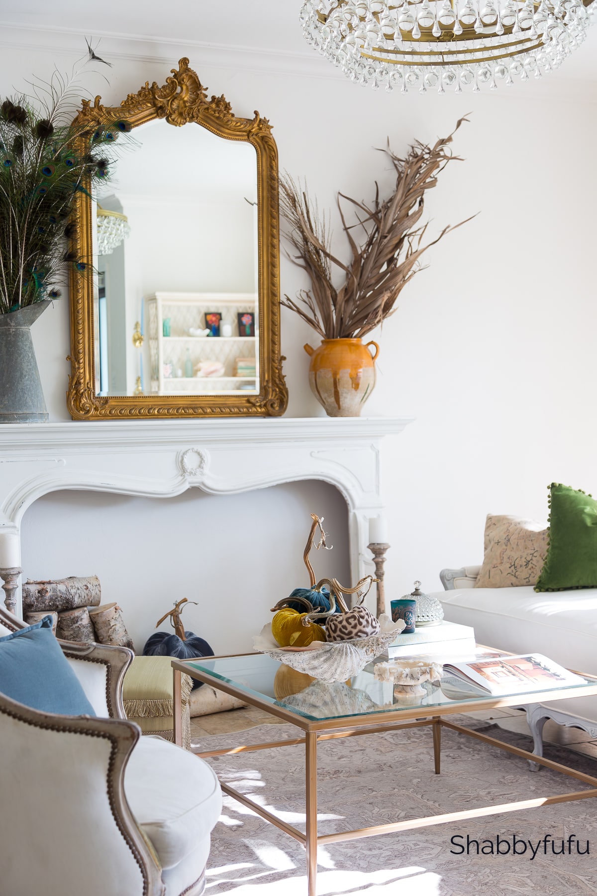 Shabbyfufu | Elegance Meets Autumn French Style Living Room