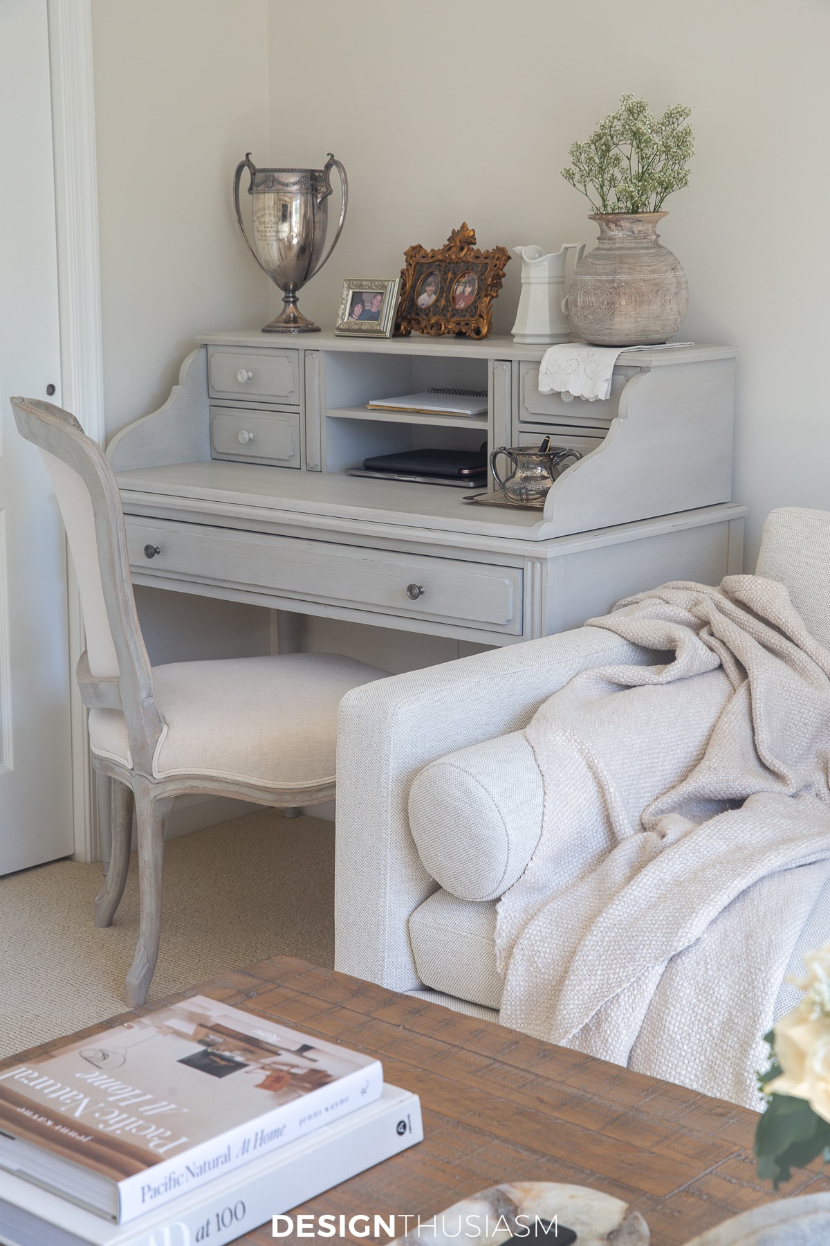 small sitting room writing desk