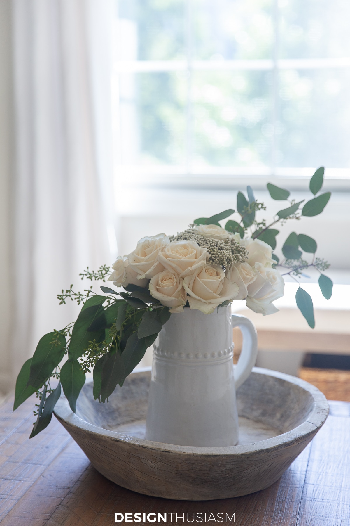 small sitting room flowers