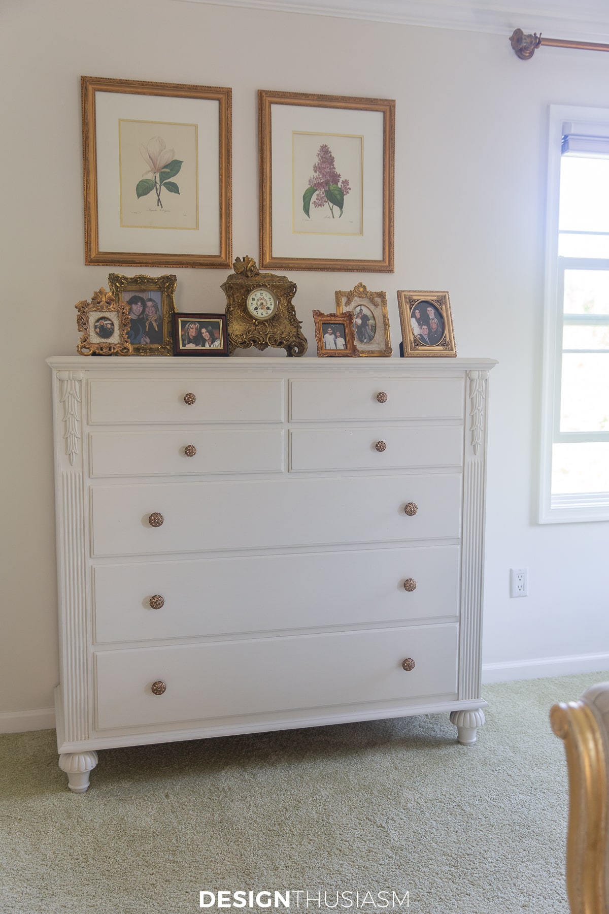 tall white chest after