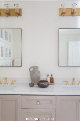 Bath remodel new counter and styling
